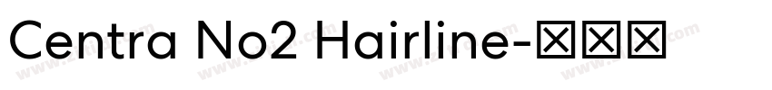 Centra No2 Hairline字体转换